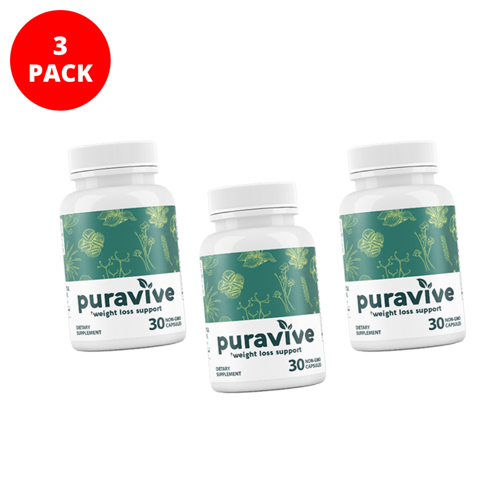 PURAVIVE™ Best-Selling Weight Loss Supplement For, 180 Capsules (Official)